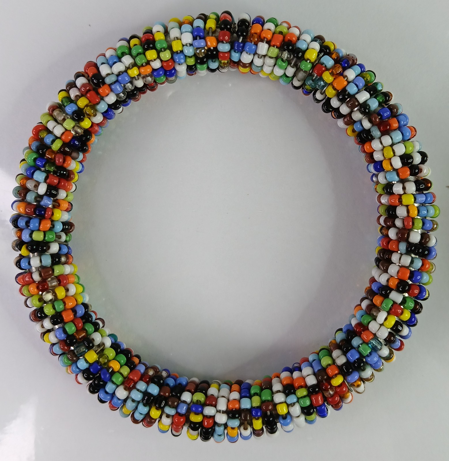 Handmade Seed Bead Bangles • Multicolor & Red Artisan Bracelets • Boho Jewelry