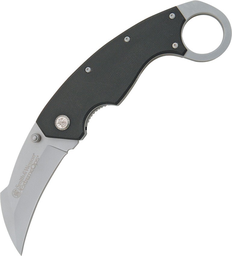 Smith & Wesson Karambit Framelock 5 3/8" Stainless Black G10 Folding Knife CK33