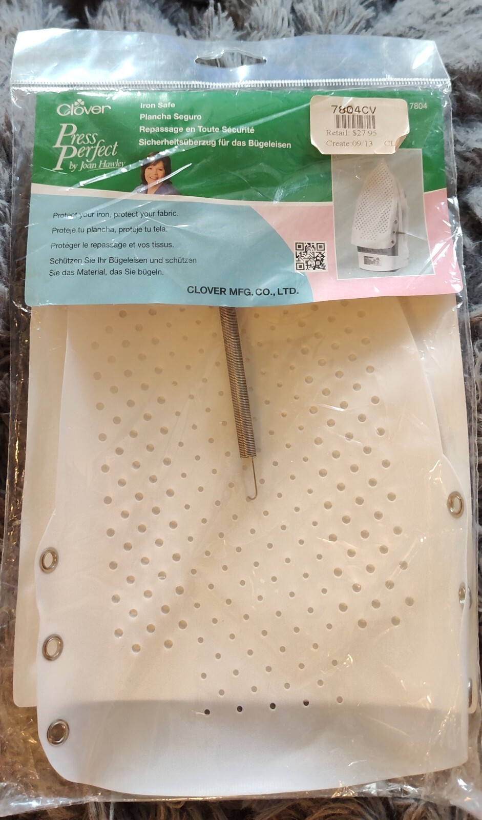 Press Perfect Joan Hawley Clover--Protect Iron, Protect Your Fabric-- Brand new