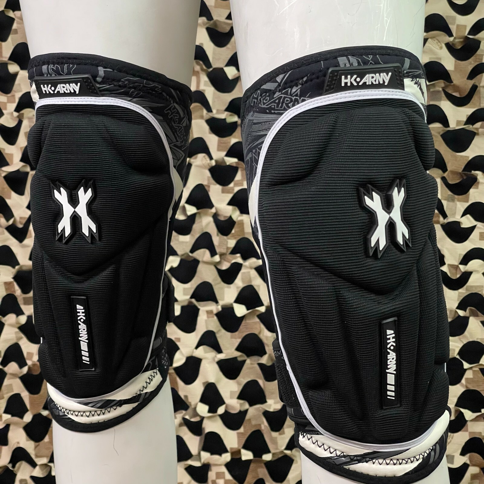 NEW HK Army Crash Paintball Knee Pads - White - Medium