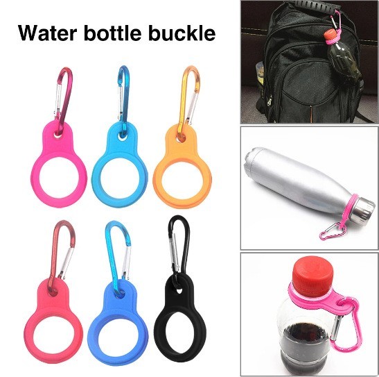 Silicone Water Bottle Attachment Strap with Clip for Active Lifestyle Use