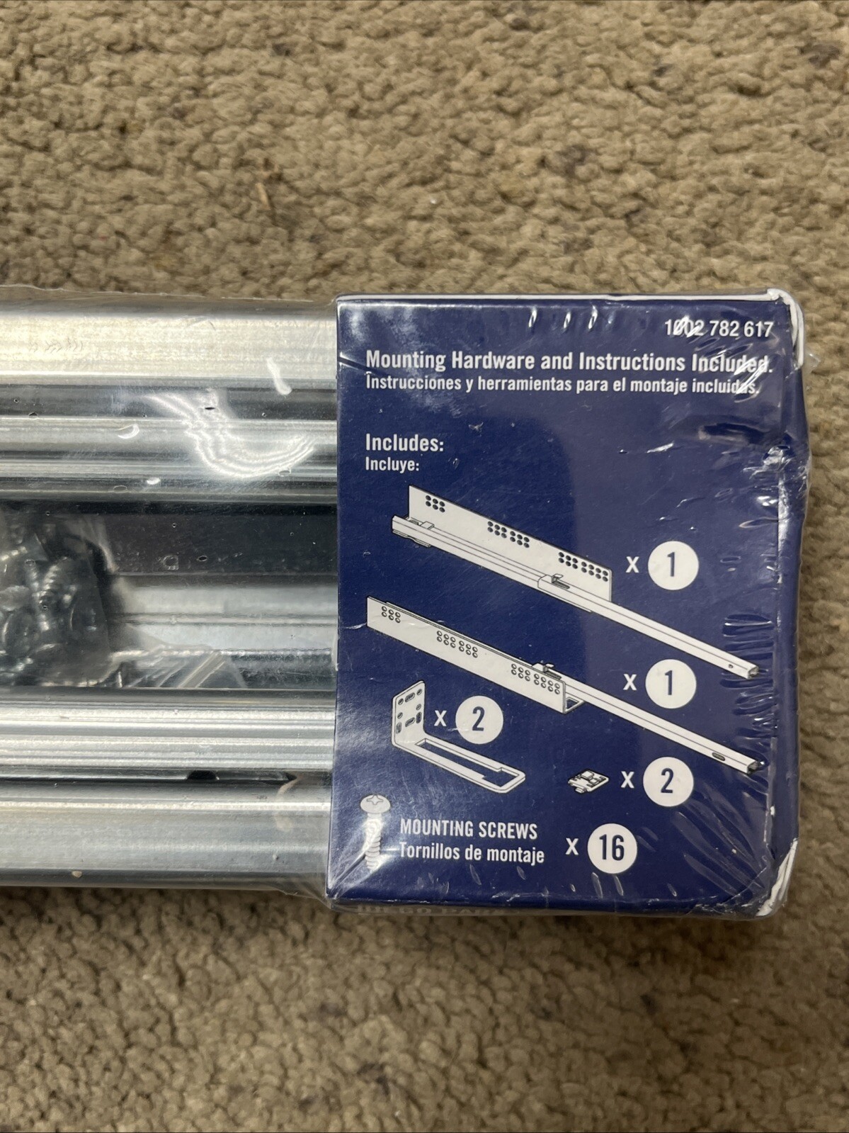 Everbilt Full Extension Undermount Soft Close Drawer Slide Set 18" 1002 782 617