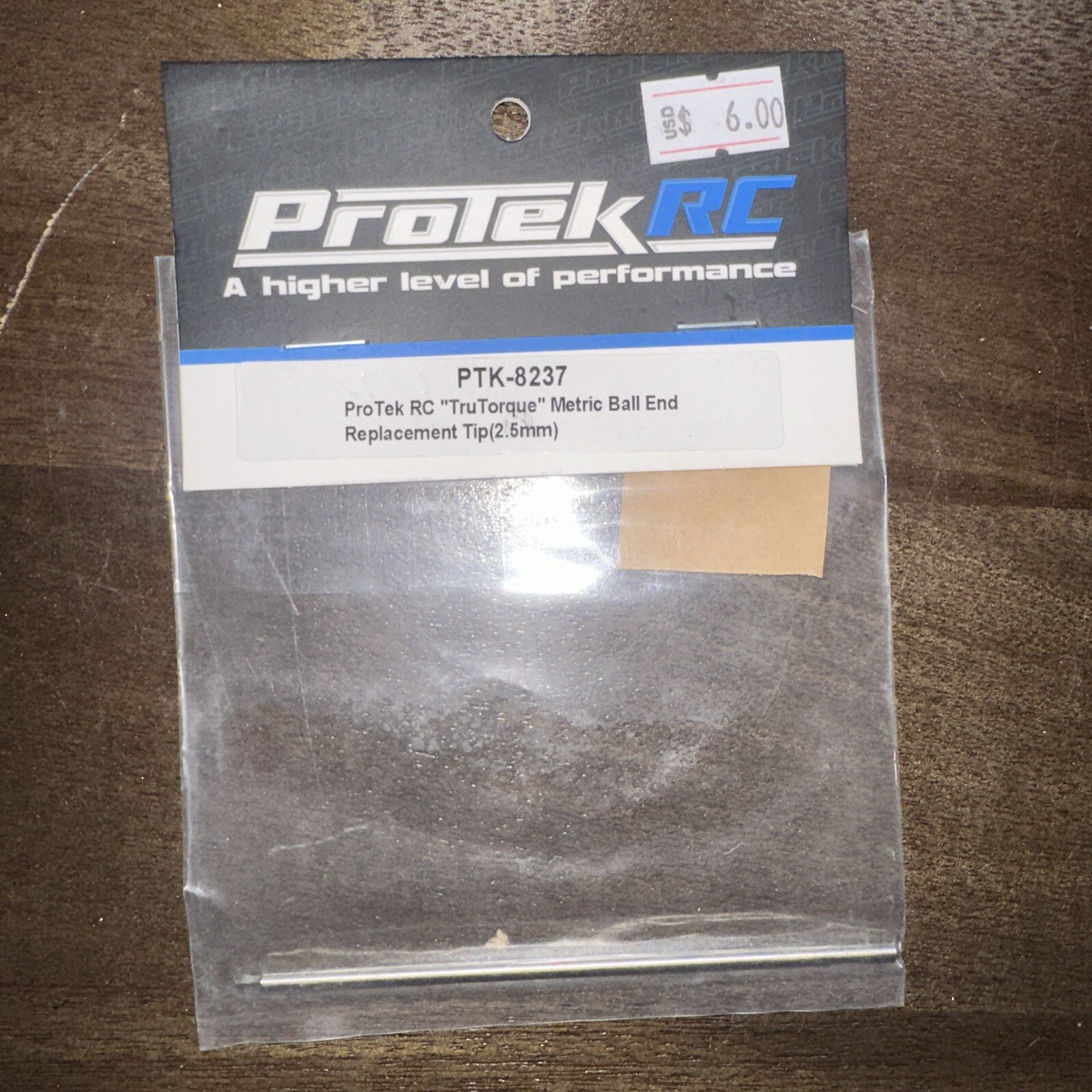 ProTek RC "TruTorque" HSS Steel Metric Ball End Replacement Tip (2.5mm) PTK-8237