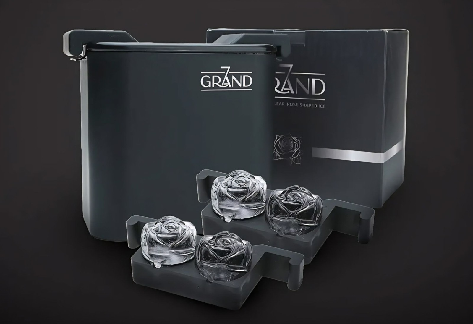 7 Grand Crystal-Clear Rose Ice Maker for Premium Drinks