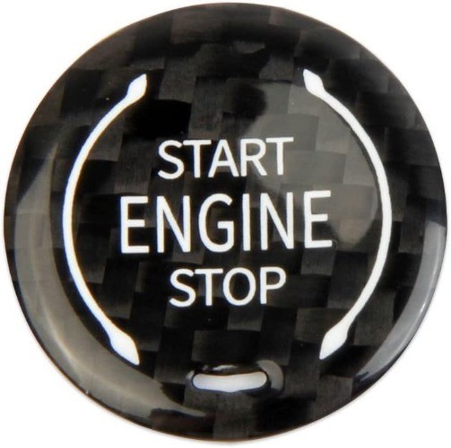 Carbon Fiber Engine Start/Stop Push Start Button Cover Trims for Corvette C8 202