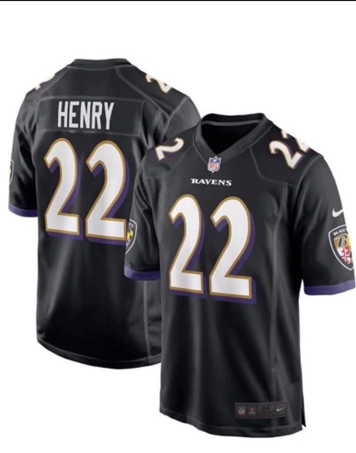 NWT Youth Medium Nike Engineered Derrick Henry #22 Baltimore Ravens NFL Jersey
