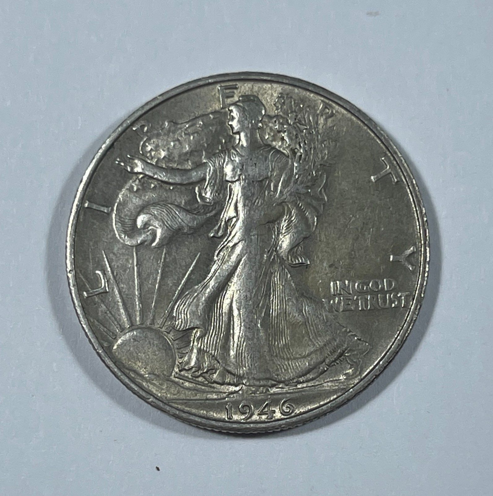 1946-S Walking liberty 50C (#21892) Original XF-AU