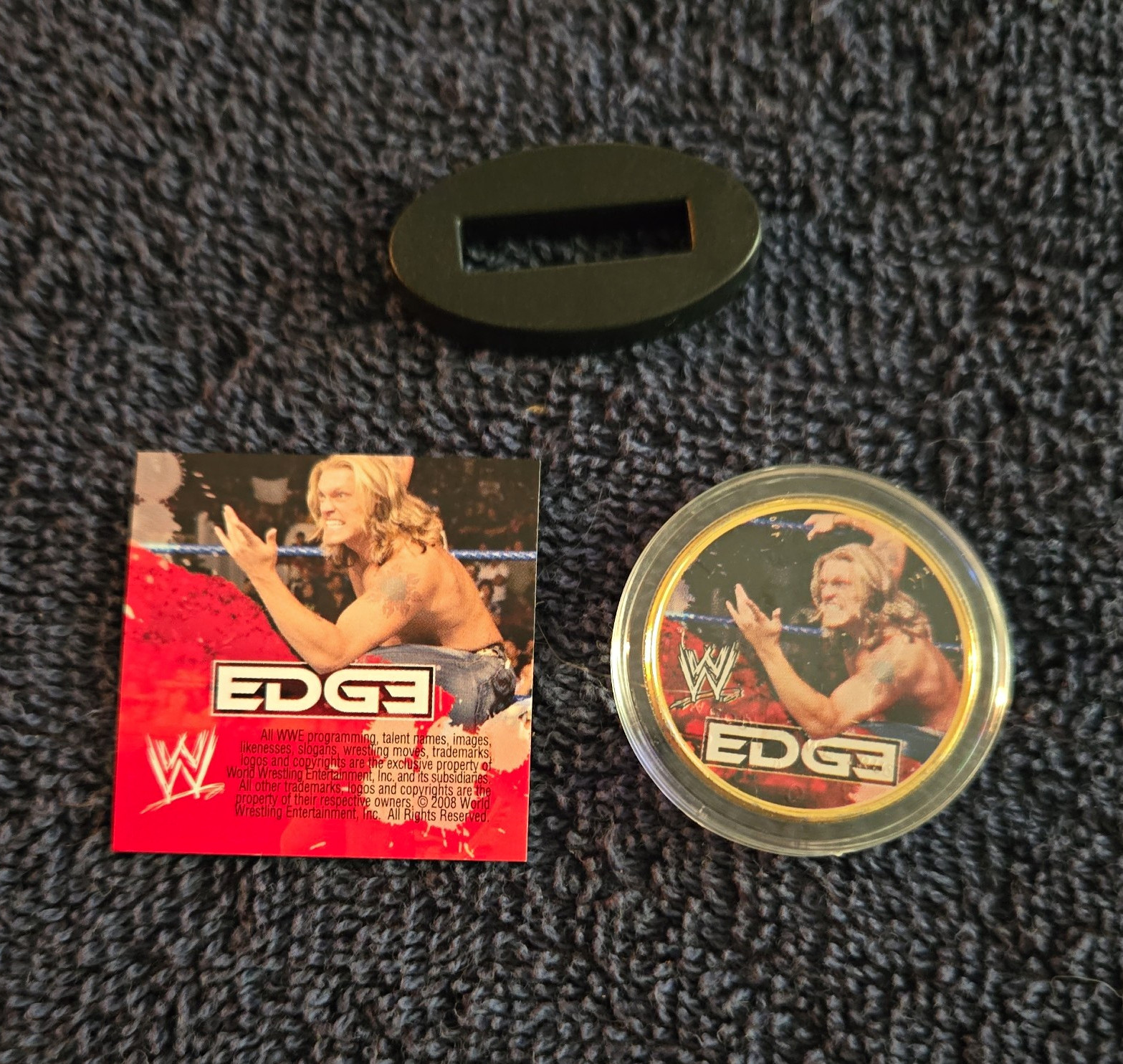 The Merrick Mint 2008 Gold Plated JFK Half Dollar Coin with COA WWE Edge