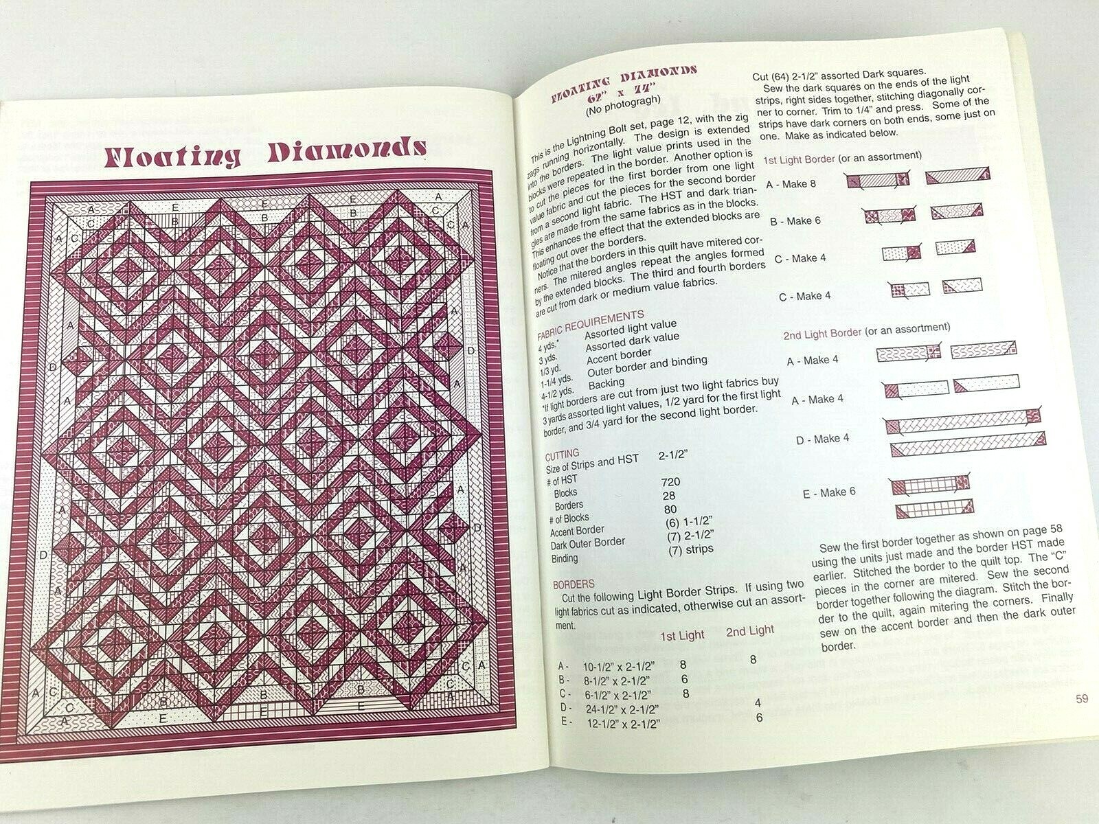 Terrific Triangles Shelly Burge Quilt Quilting Patterns Book 1995 SIGNED