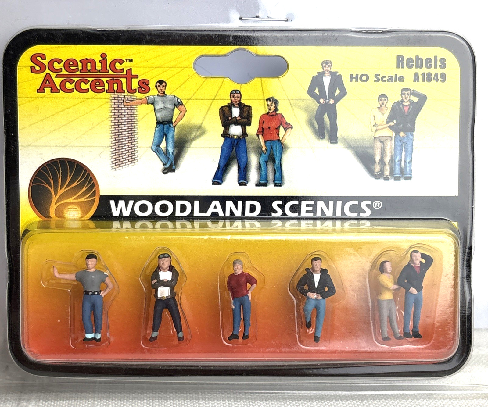 Woodland Scenics A1849 HO Scale Figures Rebels NIP