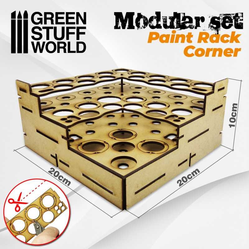 Green Stuff World Modular Paint Rack - Straight Corner 9847