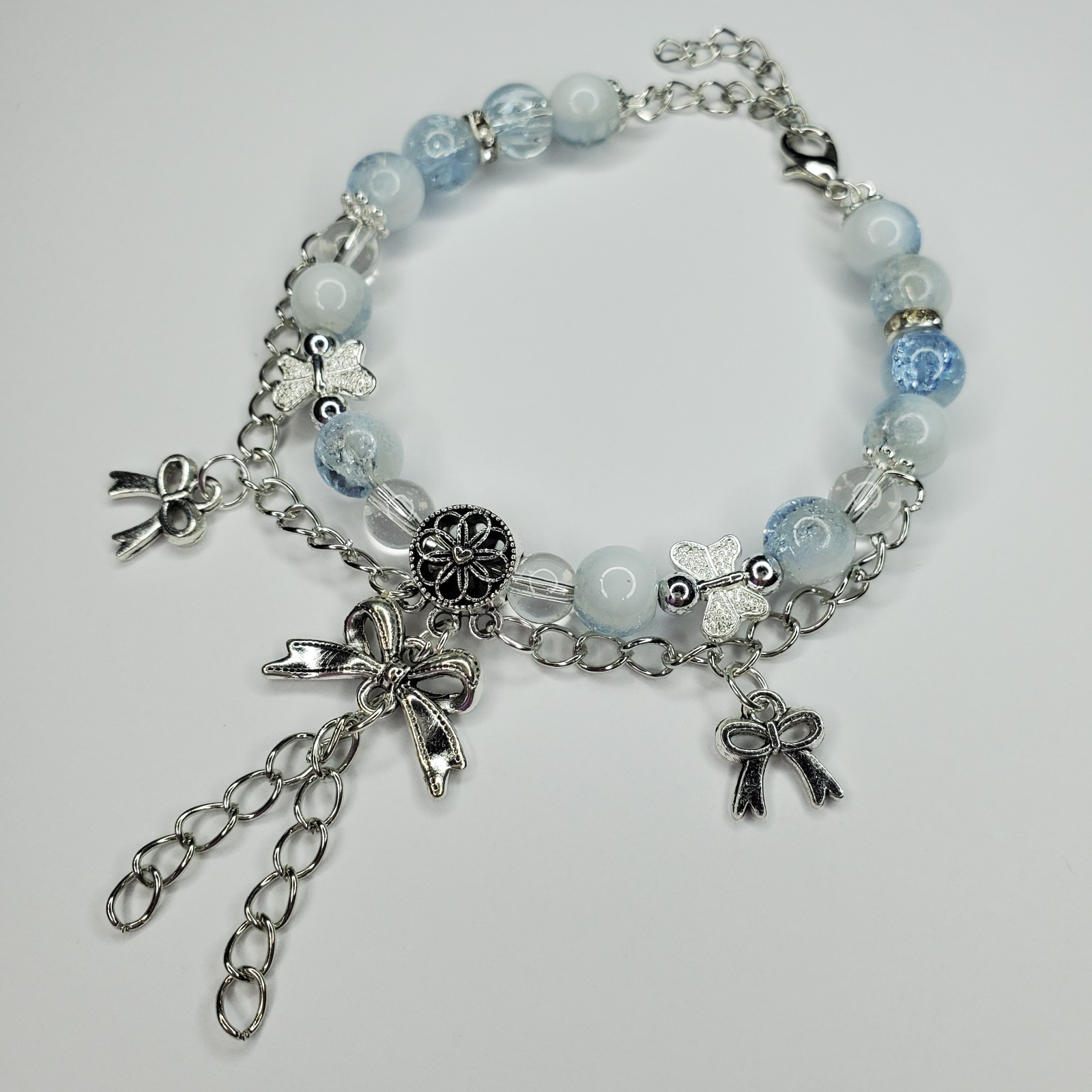 Hand crafted artisan unique gemstone bracelet