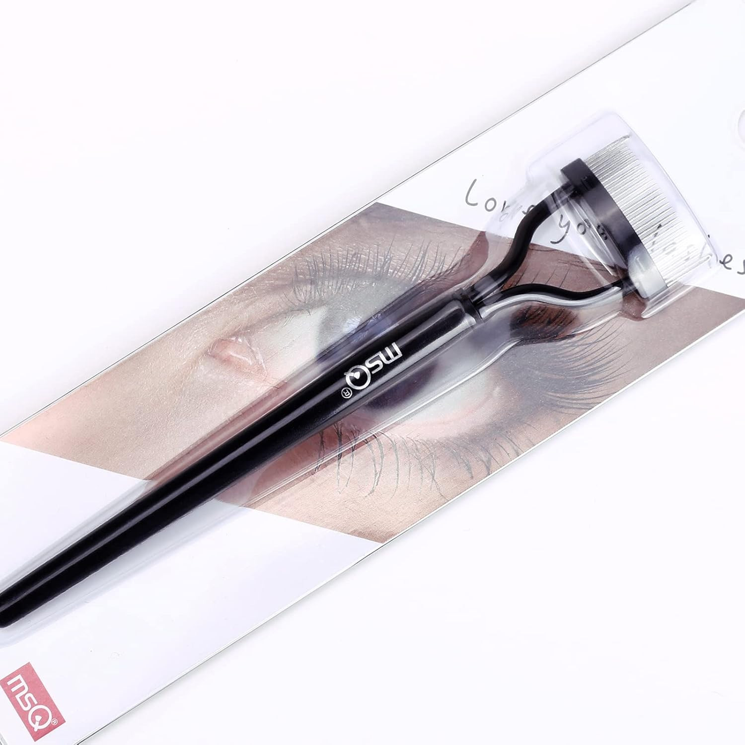Eyelash Comb Eyelash Separator Tool Arc Designed Lash Brush Separator with Cove
