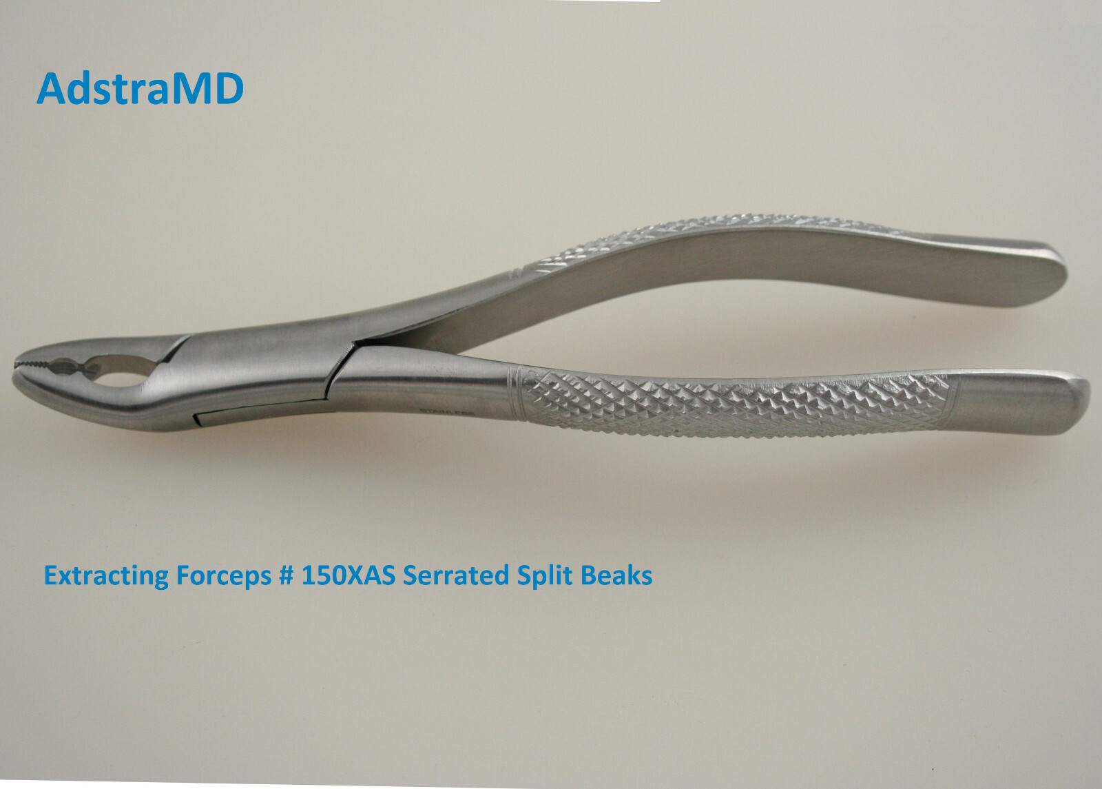 Extracting Forceps Dental Instruments 150XAS Serrrated Split Beaks
