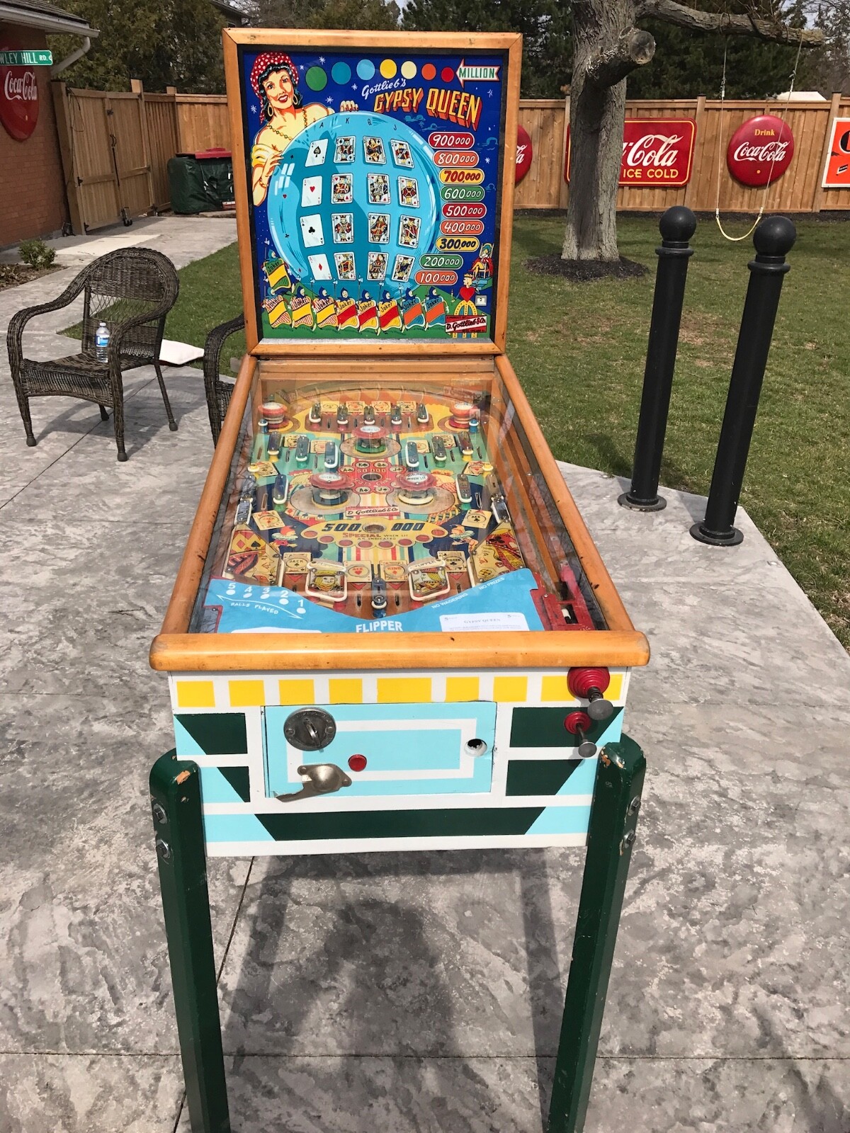 Gottlieb Gypsy Queen Pinball Machine