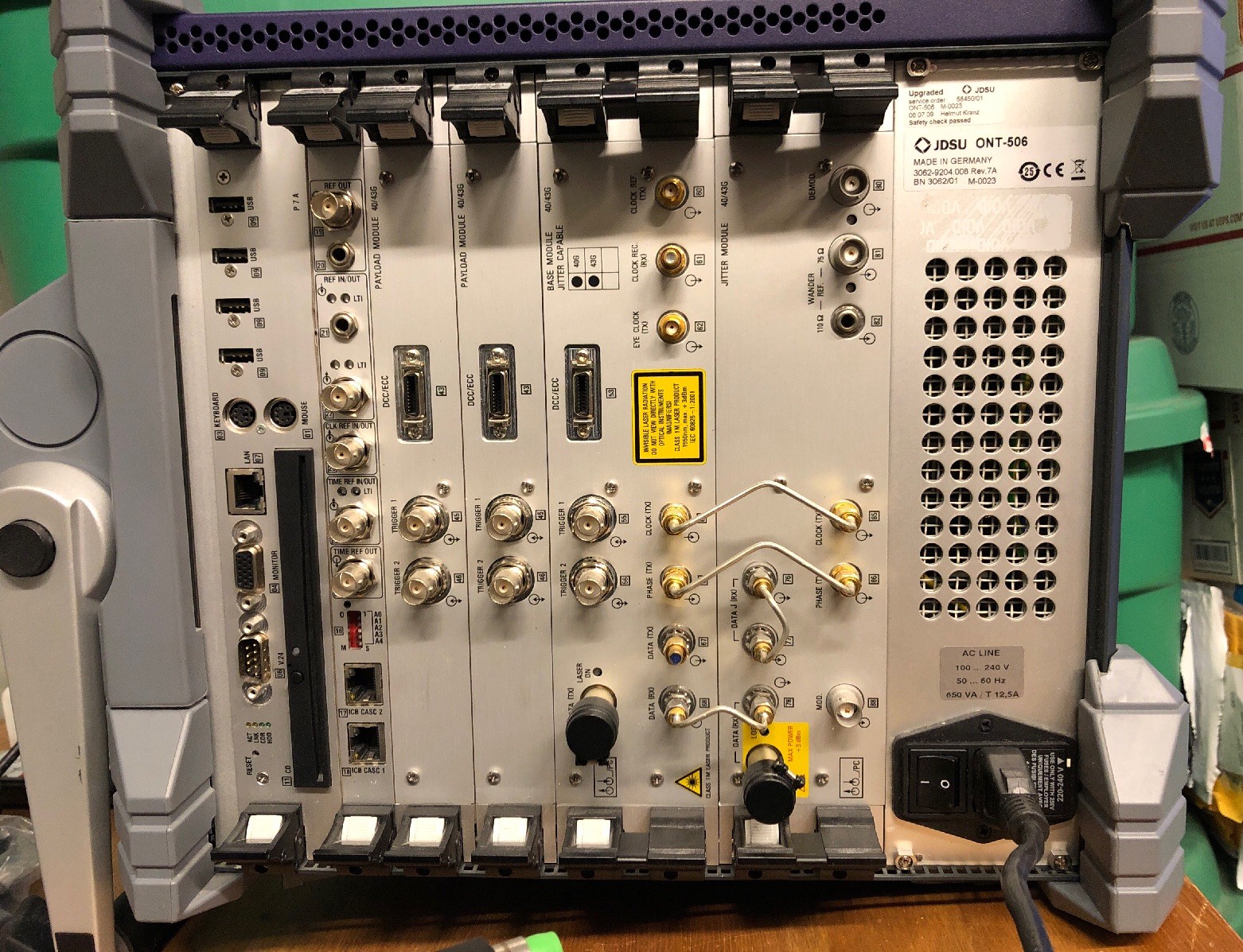 JDSU ONT-506 Optical Network Tester 40/43Gbs w/jitter Module