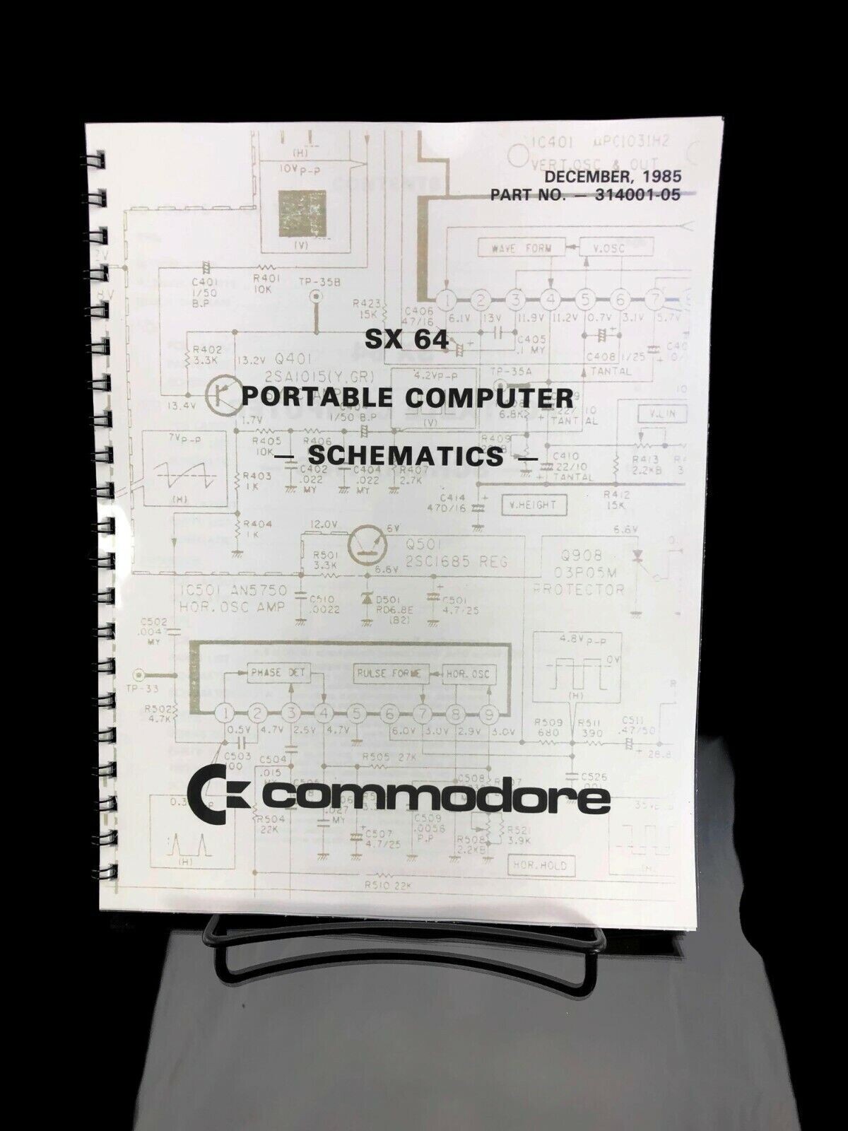Commodore C 64 Service & Diagnostic & SX 64 Schematics & C 128D Service Bundle