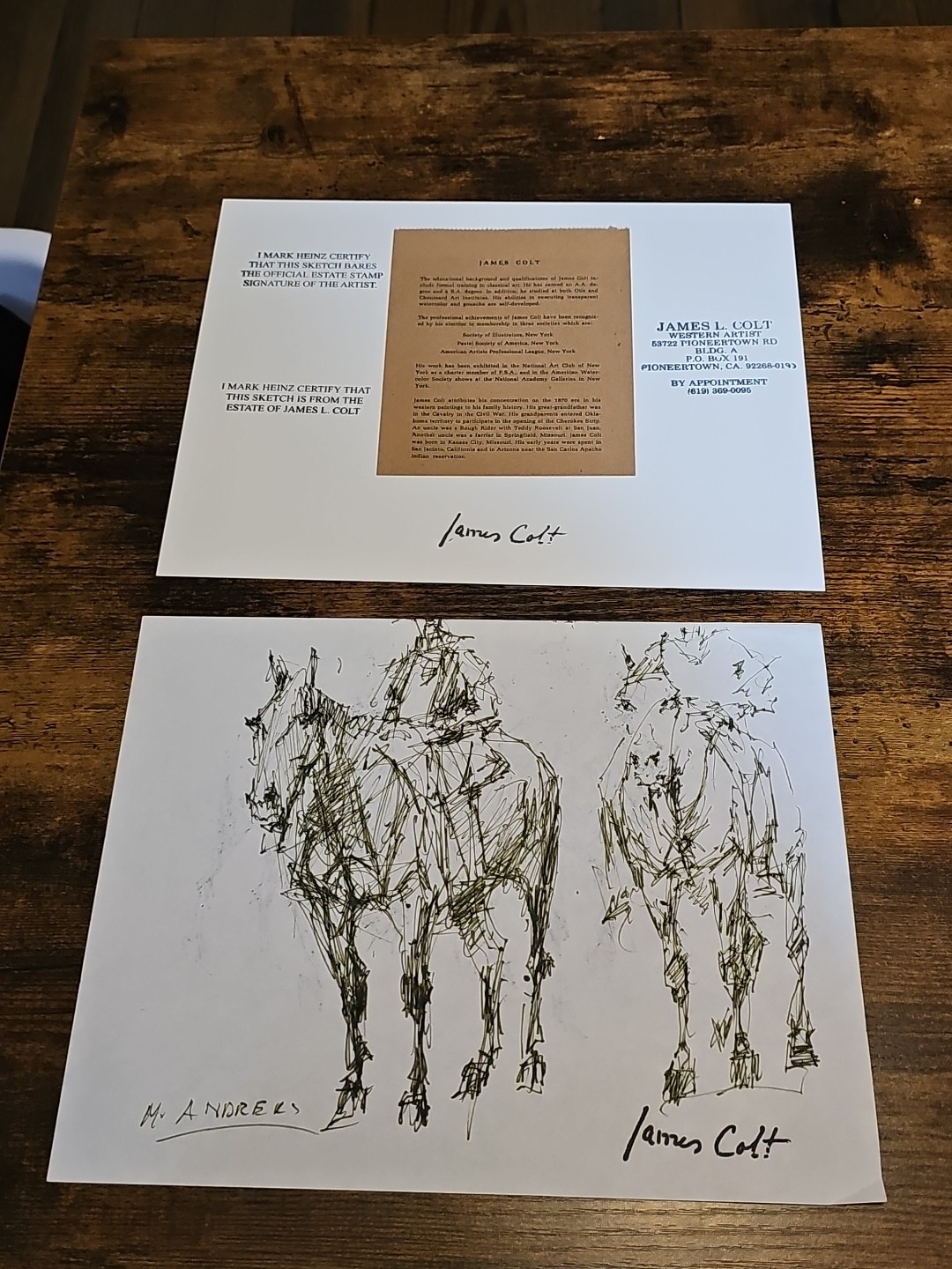 James Colt Western Cowboys Sketching  (238)