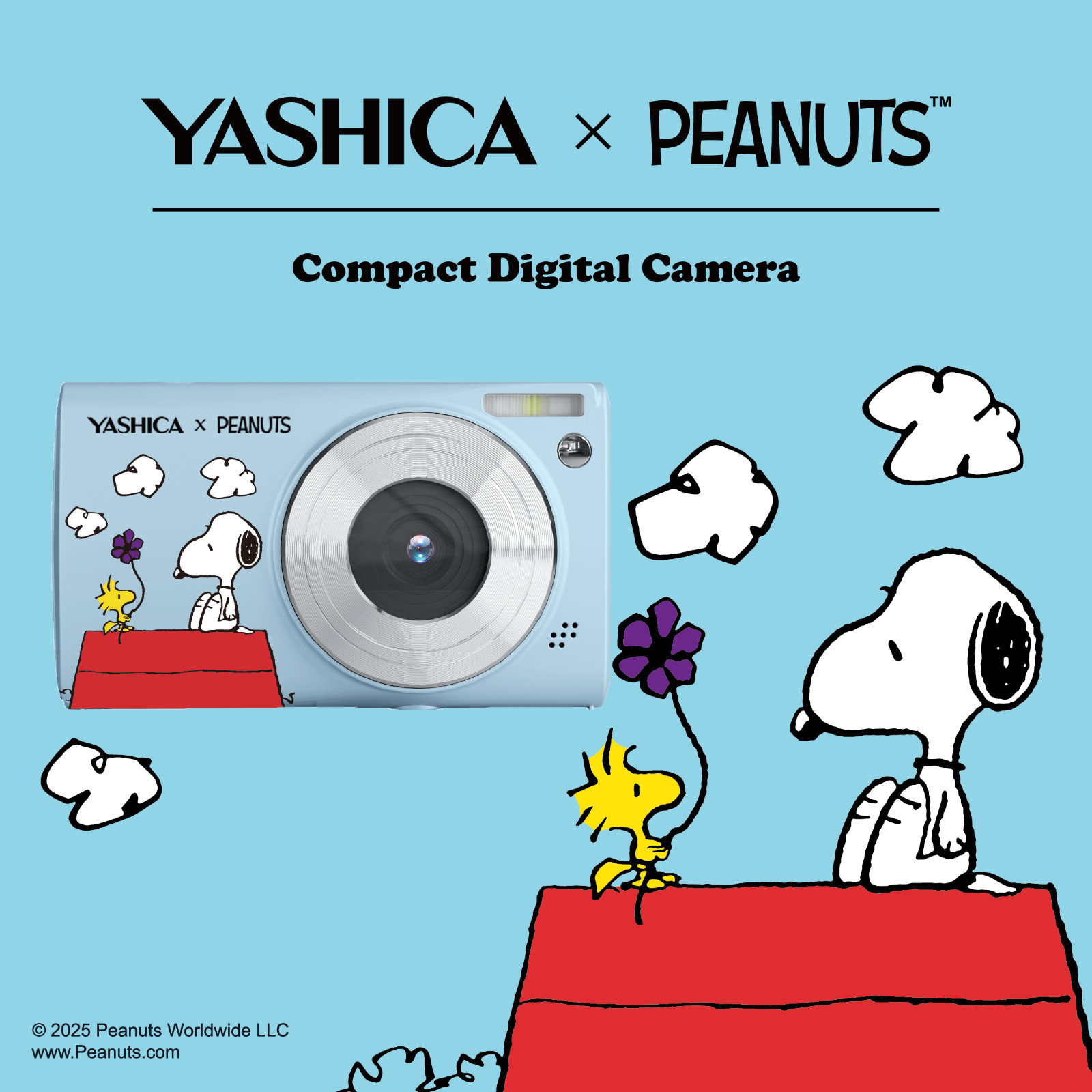 日本未発売 YASHICA × PEANUTS スヌーピー デジタルカメラ 30MP 1080P Y2K レトロ 新品