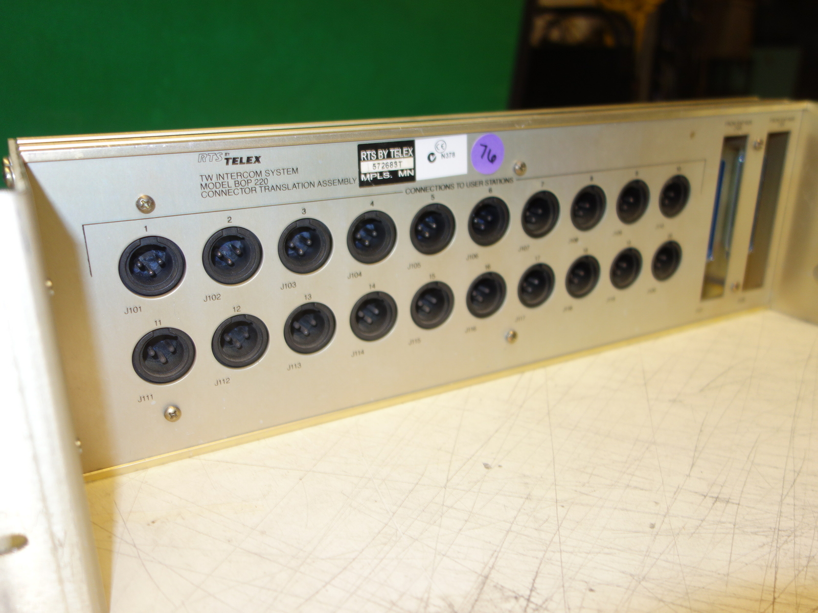 RTS / Telex BOP-220 Breakout Panel for SAP-1626