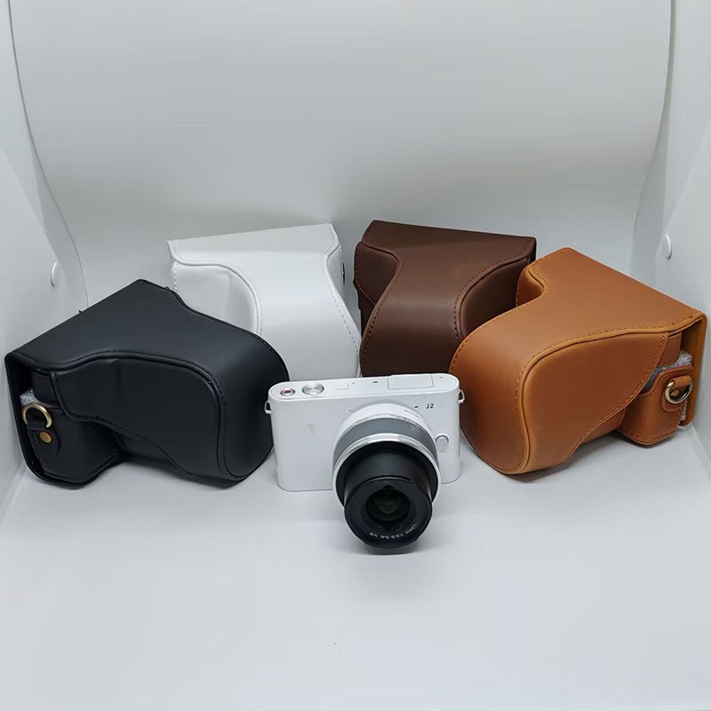 For Nikon J1 J2 PU Leather Camera Bag Dock Case Base Protection Cover Shell