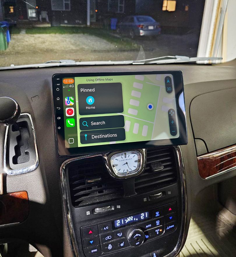 10.1” For 2008-2016 Chrysler Town & Country Carplay Android Car Radio Stereo GPS