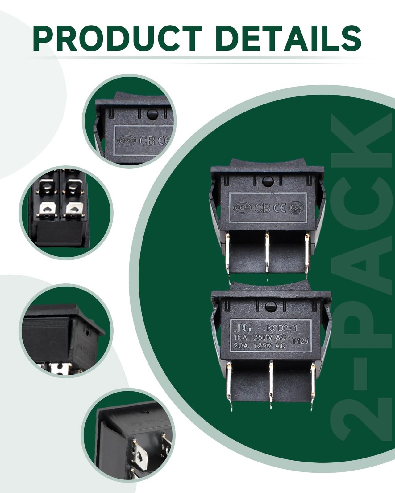 Replacement On Off Start Switch 2 Pack for Harbor Freight Predator Engines NEW