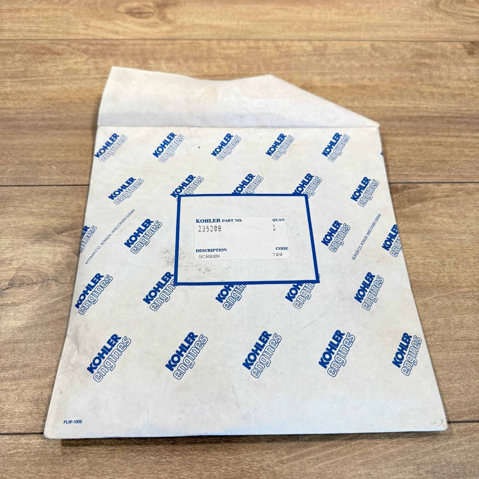 New KOHLER OEM NOS GRASS SCREEN / 235208