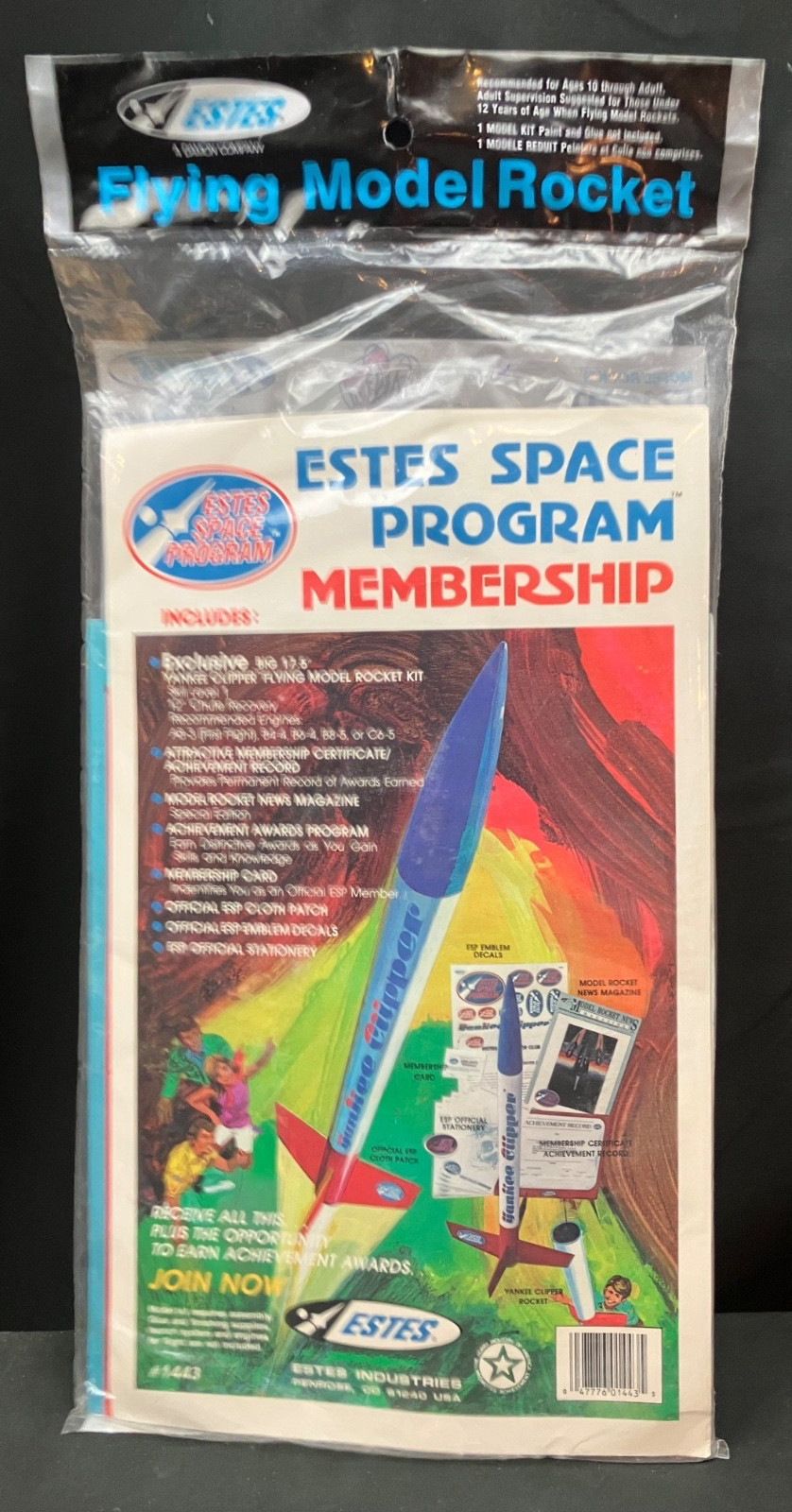 Extremely Rare Estes Space Program Membership Kit #1443 - Sealed