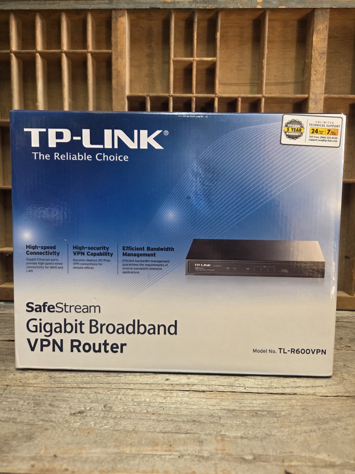 TP-LINK SafeStream Gigabit Broadband VPN Router TL-R600VPN For Windows 8