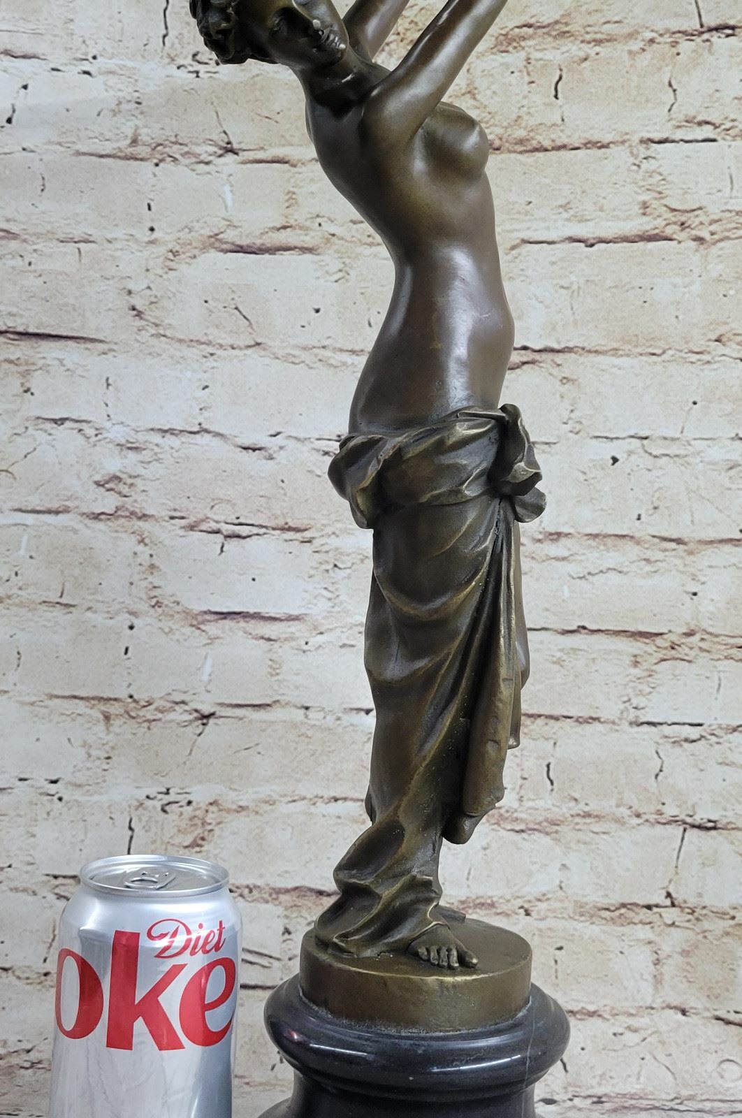 Female Nude Sensual Rapunzel Enchantress Tangled Elegant Classical Bronze Figure