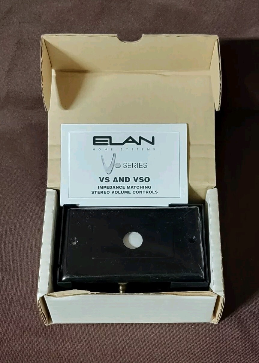Elan Home Systems VSOb Stereo Override Volume Cntrl With Black Faceplate