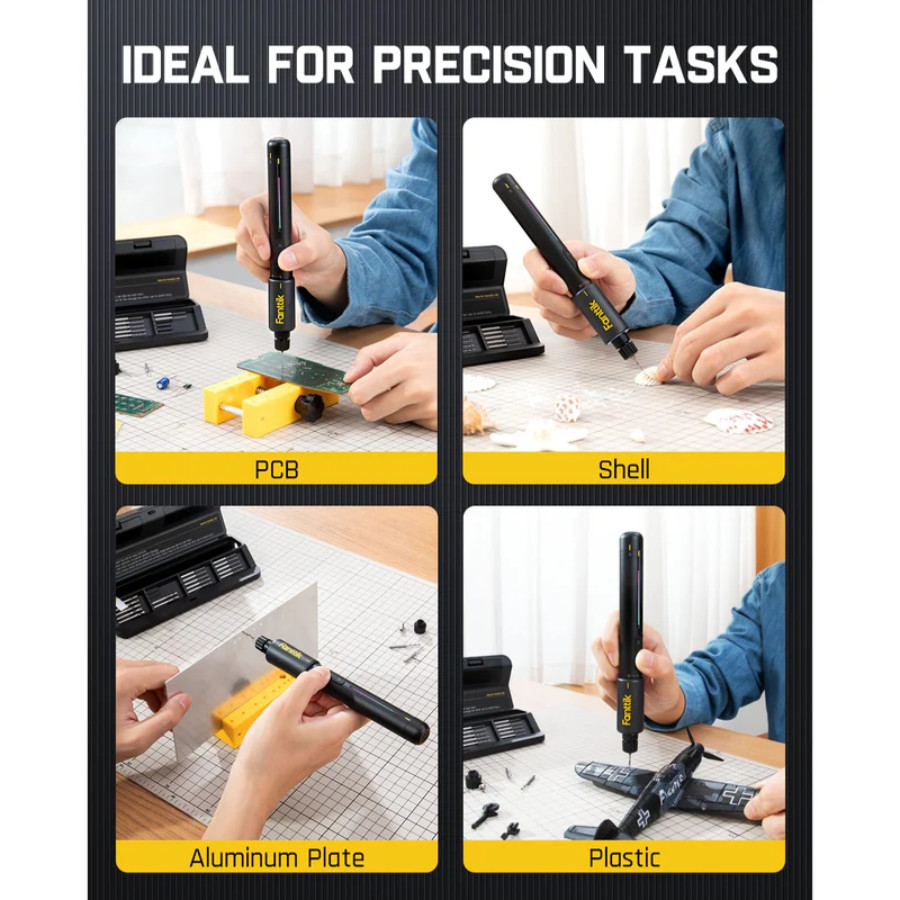 Fanttik K2 Nano 3.7V Precision Power Drill - 20 Bits 800mAh Rechargeable Kit