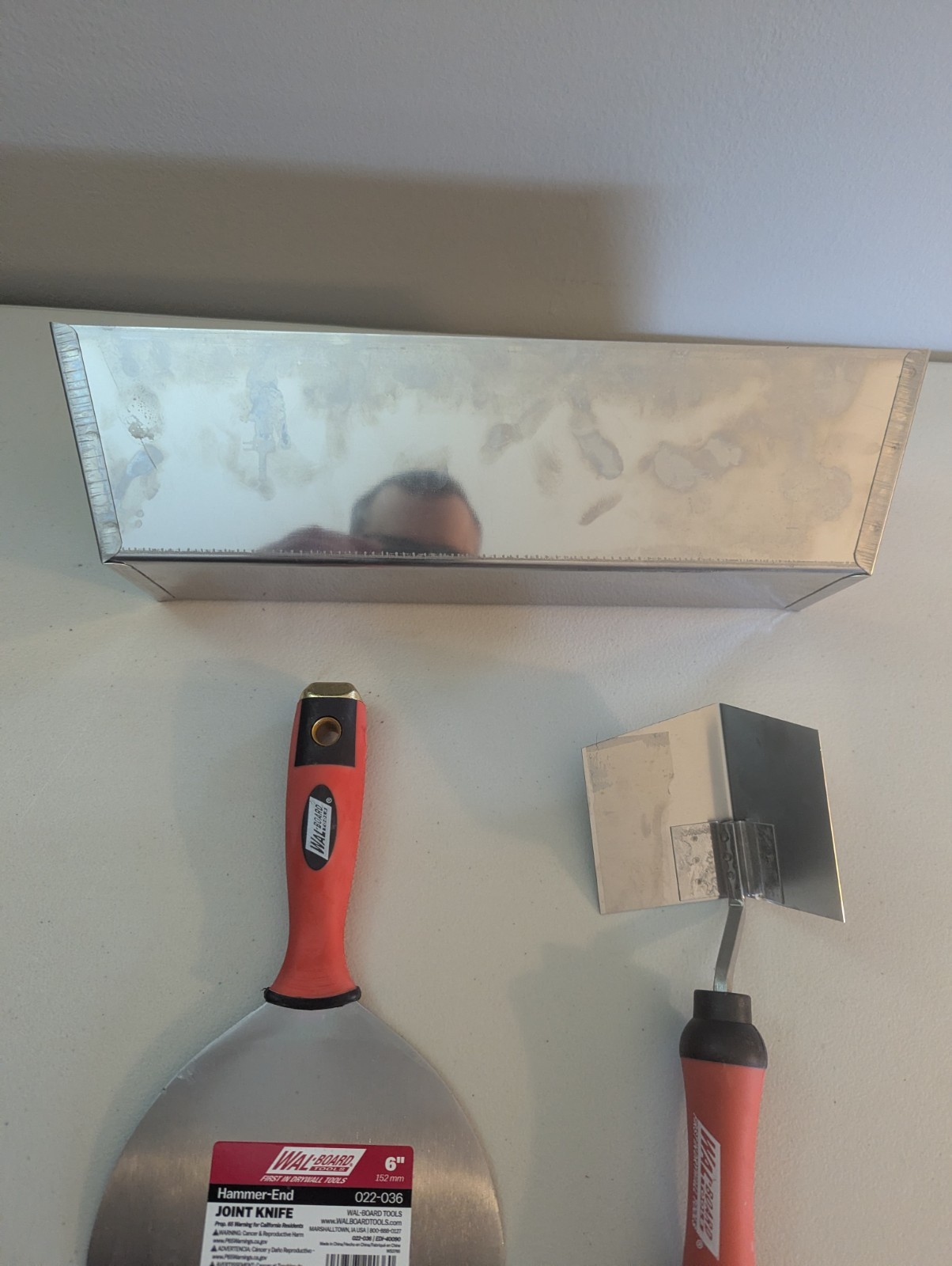 Wal-Board 12" Mud pan 6" joint knife & corner towel