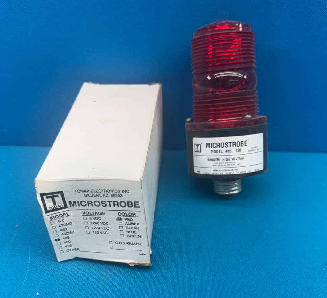 Tomar 485-120 Replacement High Voltage Microstrobe Light - Red