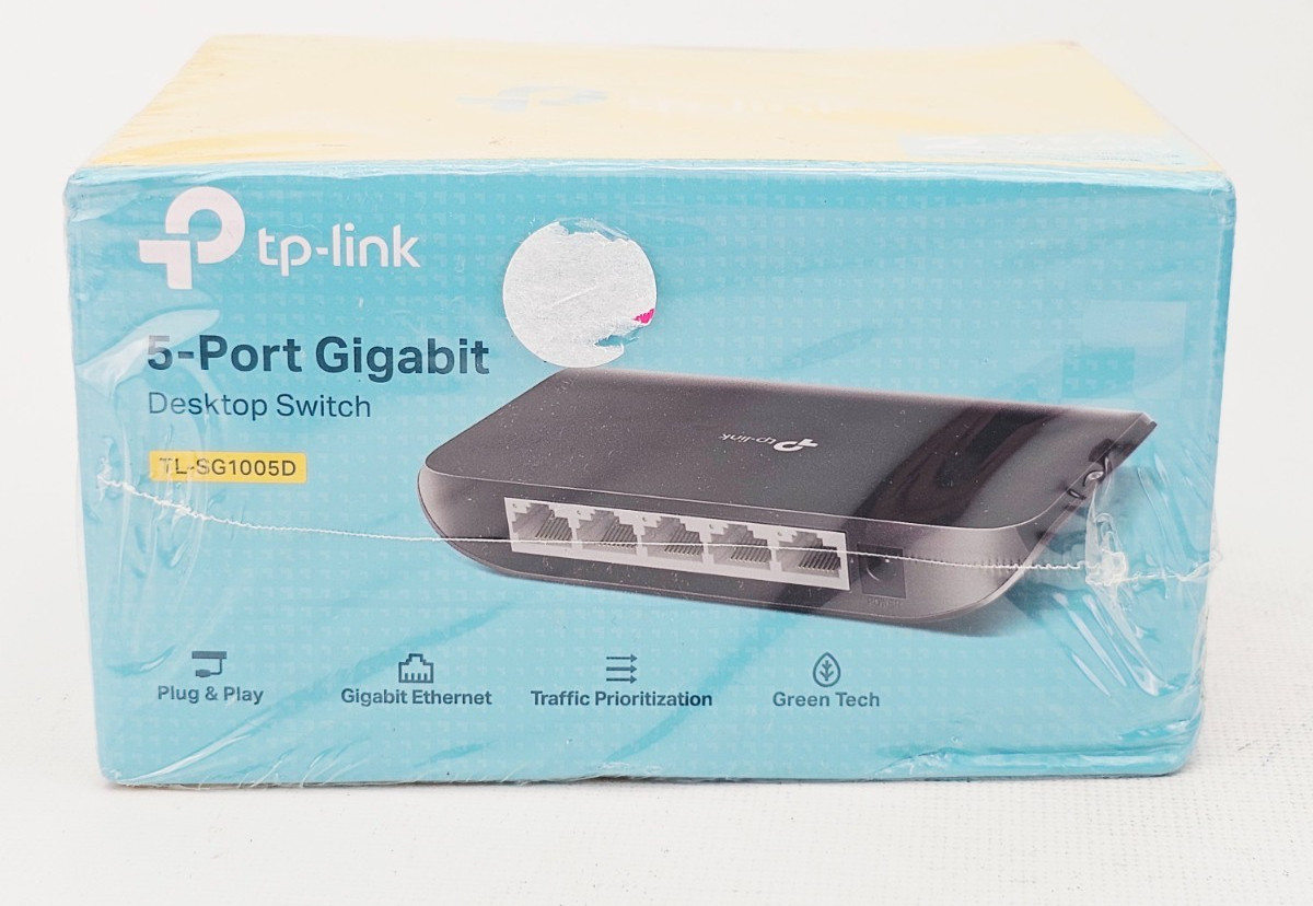TP Link TL-SG1005D 5 Port Unmanaged Gigabit Ethernet Desktop Switch