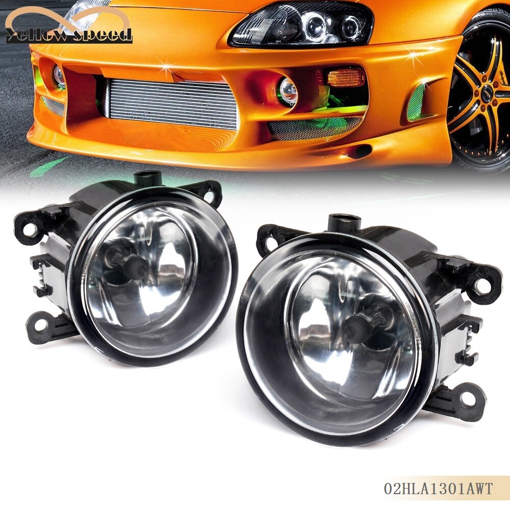 Left & Right Fog Light Lamp W/ H11 Bulbs Fit For Acura Honda Ford Nissan Suzuki