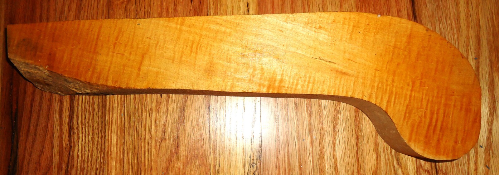 Pistol Stock Blank, Muzzleloader, Curly Maple, 18" x 2 5/16"