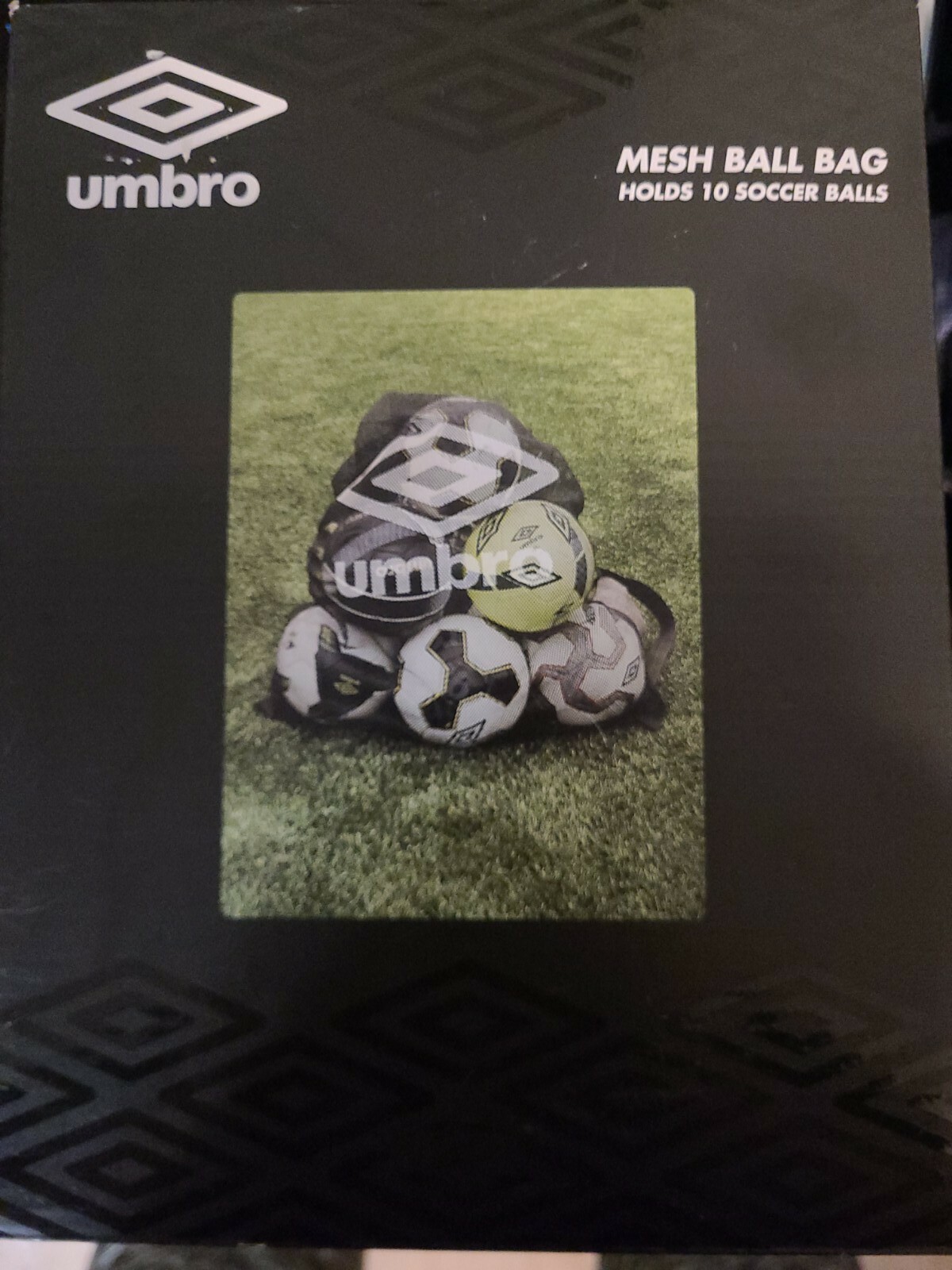 New Umbro HUGE! Mesh Ball Bag With Drawstring Holds 10 Soccer Balls New Awesome!