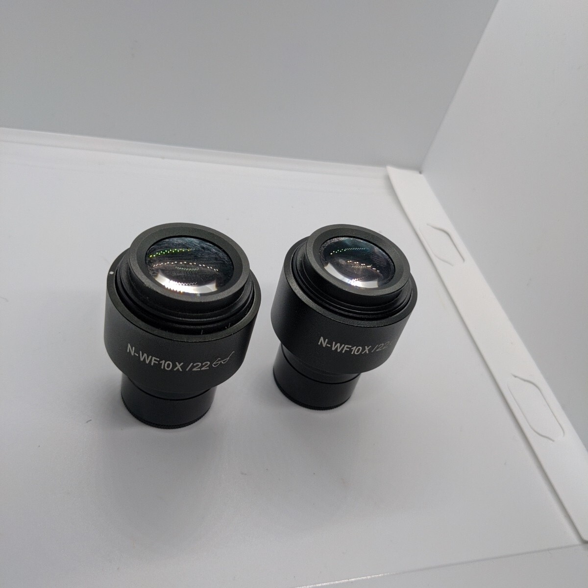 2X Motic BA400 Fluorescence Microscope Binocular Eyepieces [N-WF10X / 22]
