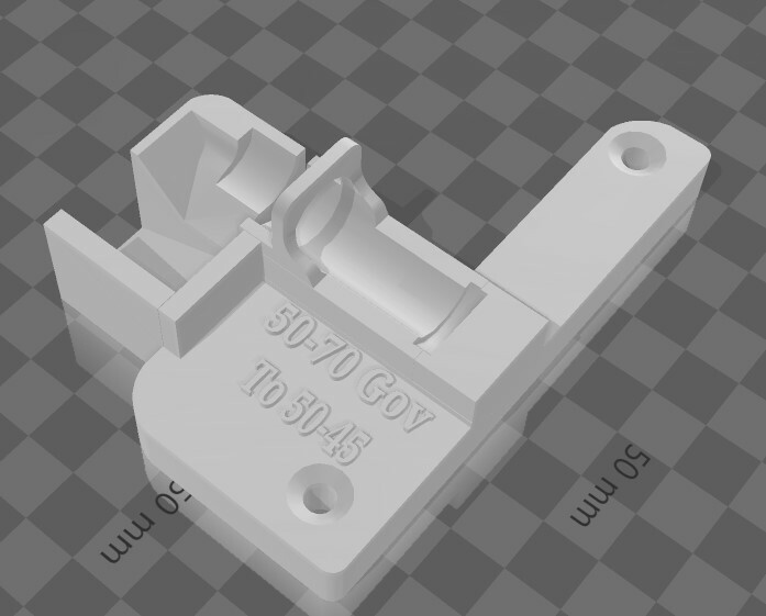 50-70 Gov Cut off Trimming Jig Brass Case Tooling to 50-45 .50 Carbine Cadet