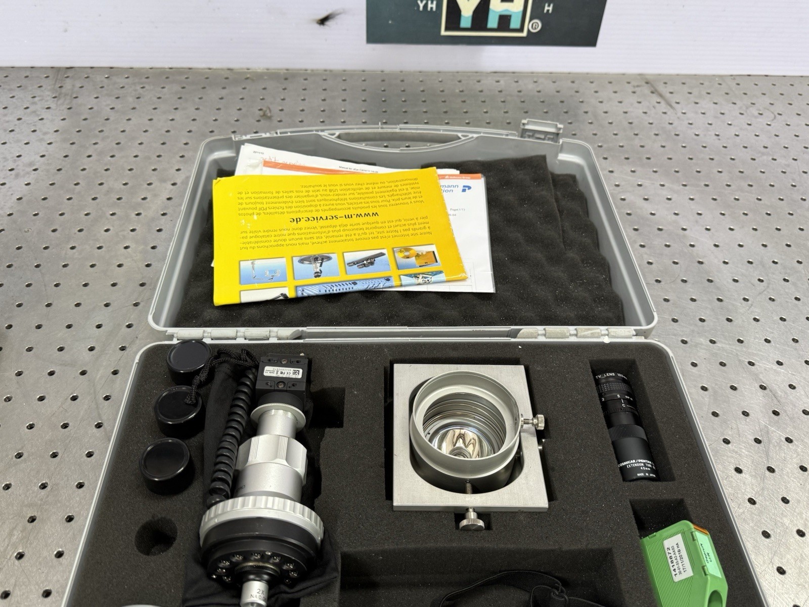 PEAK Wide Stand Microscope IDS UI-1450-C-HQ Camera 2X-10X Objectives w/ Case