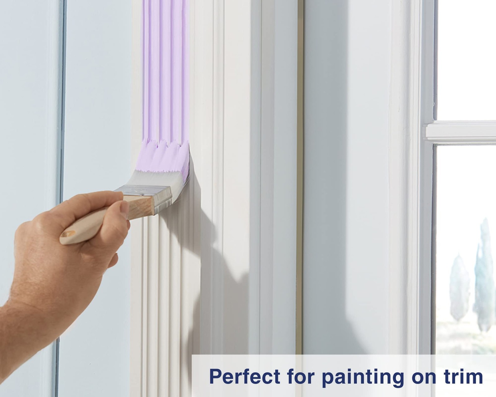 All Application Paint Brush Pro Grade Chisel Paint Brush For Walls Flat Surfaces