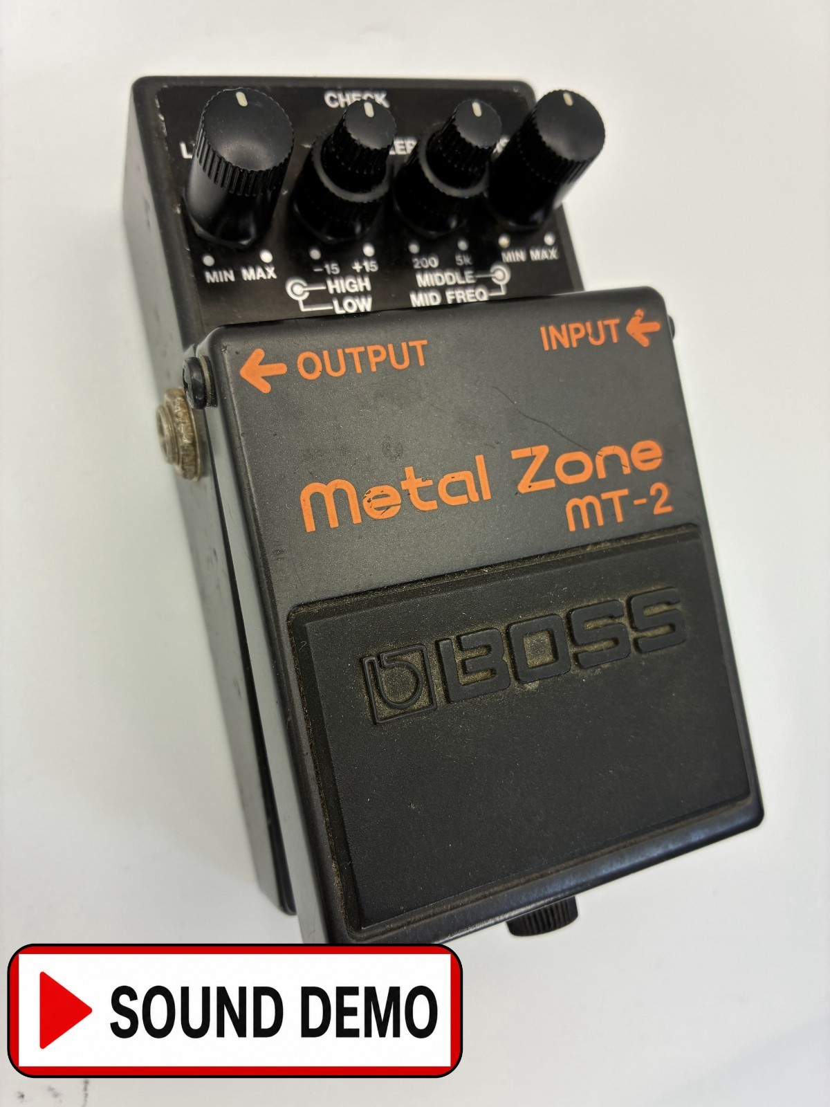 BOSS MT-2 Metal Zone Distortion Guitar Effects Pedal Tested w/ Demo Taiwan
