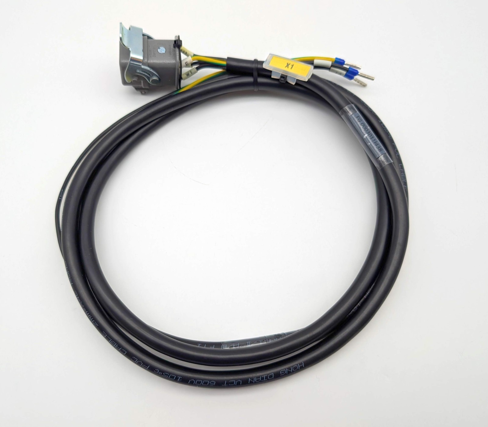 Hardinge FG 0003011I438 Coolant Motor Power Cable Assembly 4 Pin Female to Male