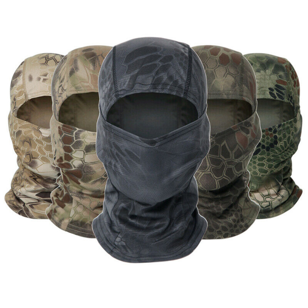 Military Face Mask Tactical Balaclava UV Protection Neck Headwear for Men Women