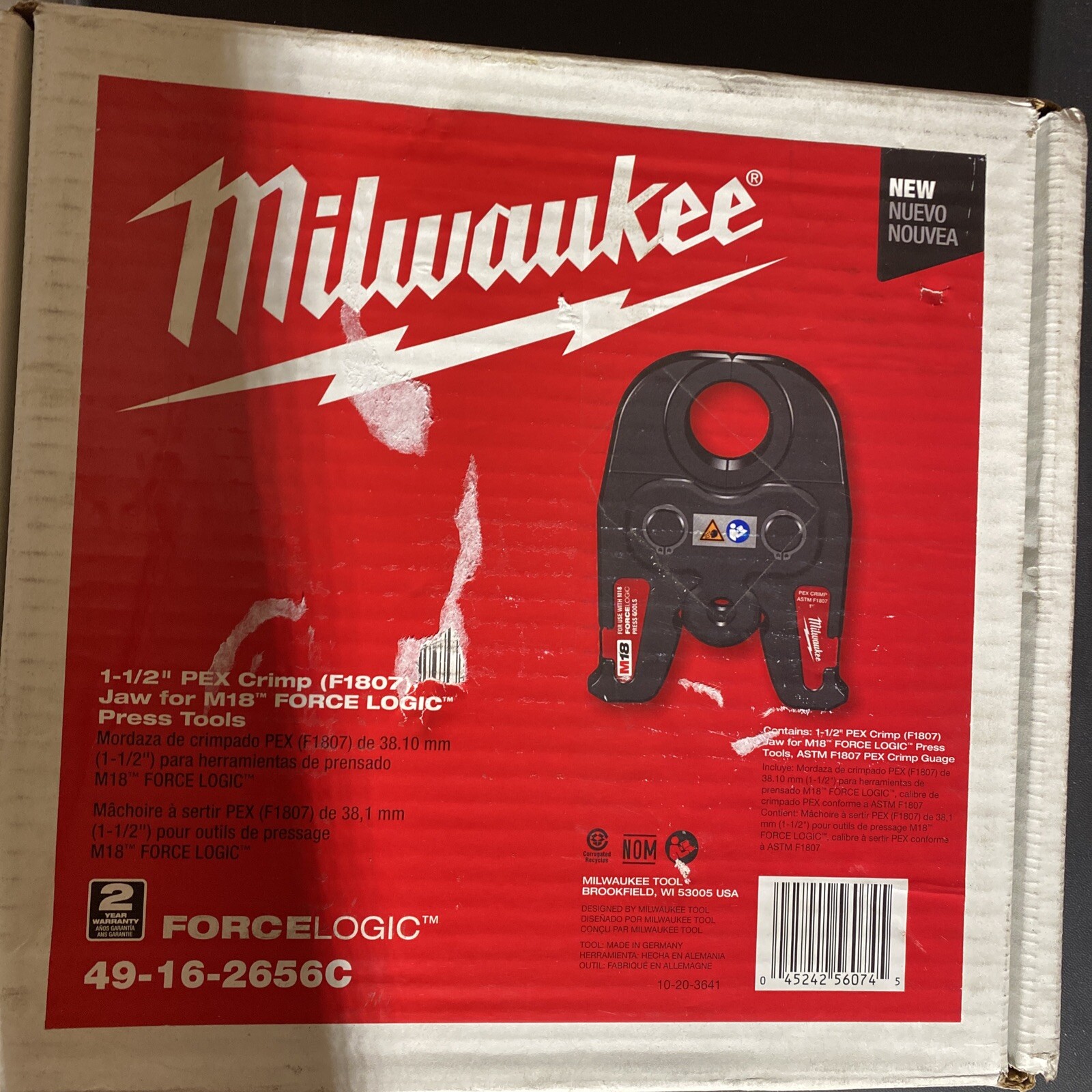 Milwaukee 49-16-2656C Crimp Jaw New In Box