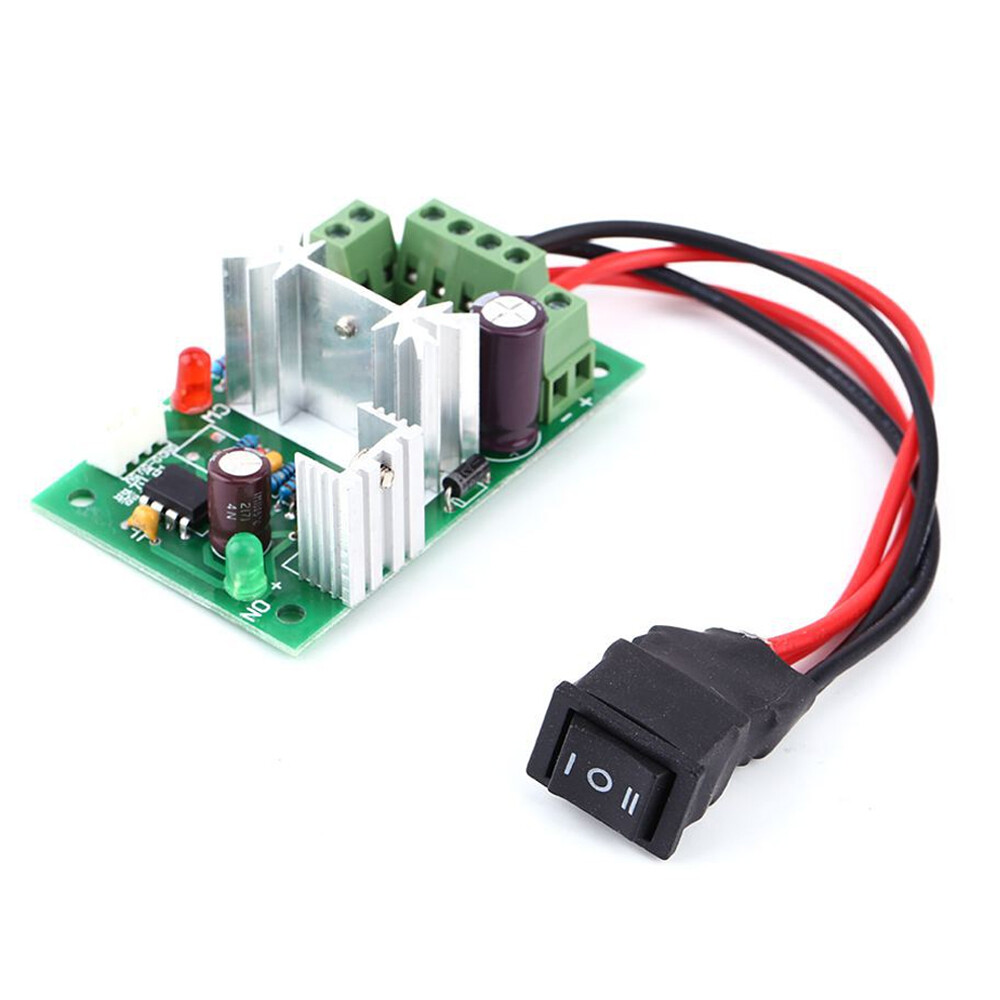 6V 12V 24V PWM DC Motor Speed Controller Reversible Switch Adjustable 2PC US