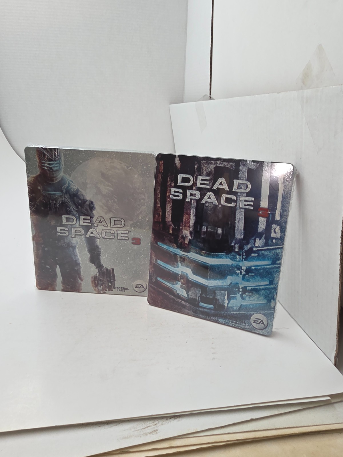 TWO (2)  NEW Sealed  DEAD SPACE 3  G1 Metal Steel Book Case Cases Only NO GAMES