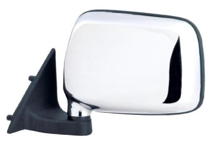 Fit System Driver Side Mirror for Mazda Pick-Up, Chrome, Driver Side (LH)